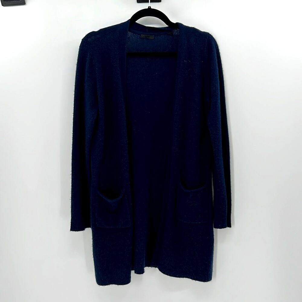ATM Anthony Thomas Melillo Long Sleeve Cashmere Cardigan - Navy - XS